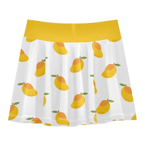 Girls Skorts High Waist Athletic Skirts with Shorts Mango Stretchy Teens Performance Tennis3