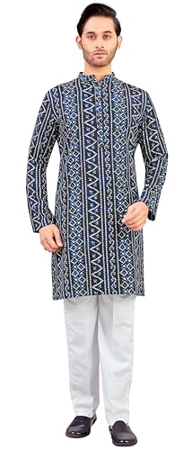 Image of Studio Shringaar Men's Polyester Relaxed Fit Straight Kurta