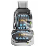 VLFLG Fodera per Sedile Auto con Raffreddamento, Cuscino Sedile Auto Estivo, Fodera Sedile Auto Ventilata con Massaggio e 16 Ventilatori, Raffreddatore Sedile Anteriore per Veicolo 12V 3-In-1 (Nero