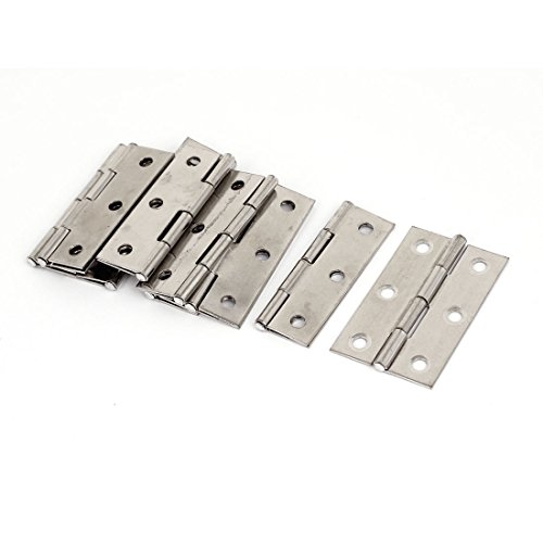 Aexit Cupboard Cabinet Clothes Hangers Stainless Steel Folding Door Butt Hinges 55mm 2.2