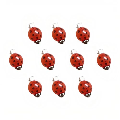 10 Pcs Fun Ladybug Hair Clips Funky Insect Bug Hair Clips for Teen Girls Women Cute Decorative Whimsical Accessories for Back to School Halloween Cosplay Themed Party