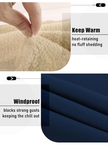 ZITY Men's Crewneck Sweatshirt Heavyweight Fleece Sweatshirts Thick Winter Sherpa Lined Long Sleeve Pullover Warm Thermal3