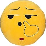 Ducomi Emoji Emoticon Smiley und Poo Kissen – weiches Kissen 30 cm, Geburtstagsgeschenk – Dekokissen für Partys – Versand von IT (Face 25)