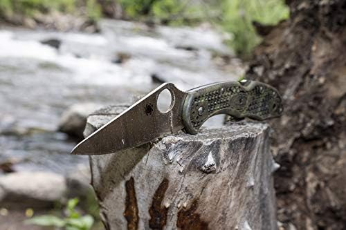 Spyderco Lightweight Delica 4 Outdoor Folding Knife available in Black