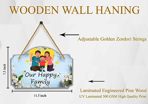 Image of SAF paintings UV Lamined Mdf Wall Hanging||Our Happy Family Beautiful Home Decoration Wall Hanging||WST-WHAHM-19
