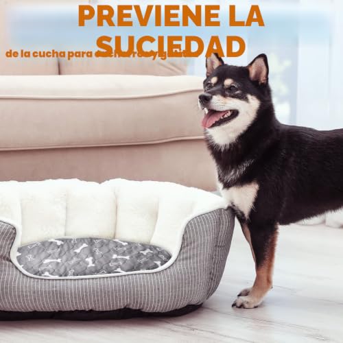 Miniatura 7 de 6 Almohadillas De Orina Lavables Colchoneta Entrenamiento De Perro Impermeable Reutilizable Alfombrilla Paño De Parto En Capa Absorbente Para Orinar, Fácil De Limpiar Gris, 40 X 60 Cm