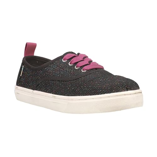TOMS Kids Girls Cordones Cupsole Lace Up Sneakers Shoes Casual - Black2