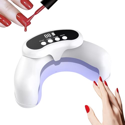 Lámpara Para Uñas De Gel,Secador UV Para Esmalte en Gel - Herramienta Plegable De Secado Rápido Con Luz Brillante Para Manicura En Casa Y Salón