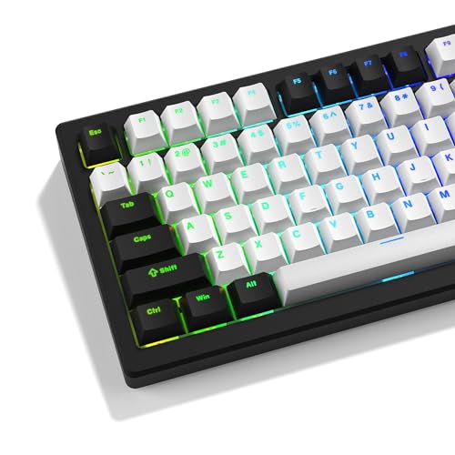 Teclas de teclado mecánico hechas de PBT premium con diseño brillante bicolor de 124 piezas