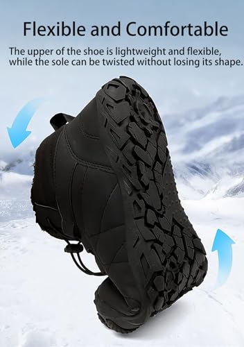 Hrtesus Winter Barefoot Shoes Women Men, Grounding Barefoot Shoes for Winter, Hike Barefoot Shoes Women Men for Walking, Running, Hiking, Outdoor, Camping, Mountaineering4