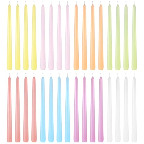 MTLEE 16 Pcs Long Taper Candlestick Bulk 10 Inch...