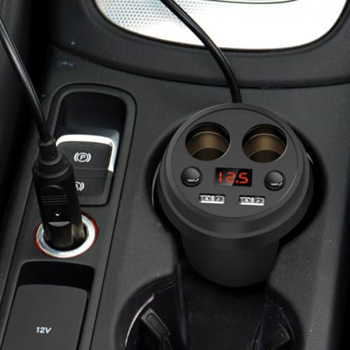 Cargador de coche portavasos para cargar tabletas y conectar el Satnav 2