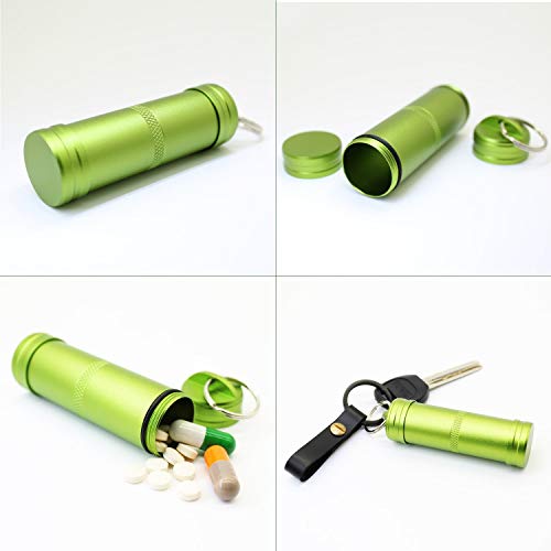 Ppfish Air-Tight Edc Accessory Case, Waterproof Pill Fob Capsule/Match Case Pill Holder Case, Outdoor Survival Storage Container Dry Box (Pack Of 3) #TOP5