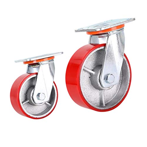 Roulette chariot robuste 360 pivotante en polyuréthane pour charges lourdes 800 kg