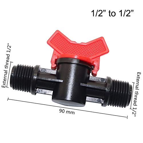 Conector de manguera de jardín Accesorios Rosca macho acoplamiento de la manguera de agua de irrigación del conducto del conmutador Herramientas de tuberías de plástico PVC Válvula de jardinería y Equ