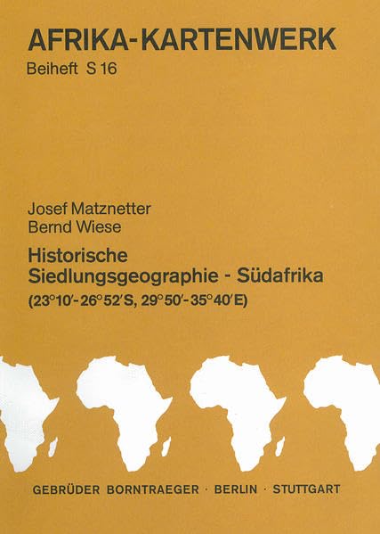 Afrika-Kartenwerk. Farbige Karten auf Speziallandkartenpapier. Dreisprachige Legenden / Serie S: Südafrika (Mocambique, Swaziland, Transvaal, Republik ... / Historische Siedlungsgeographie Südafrika