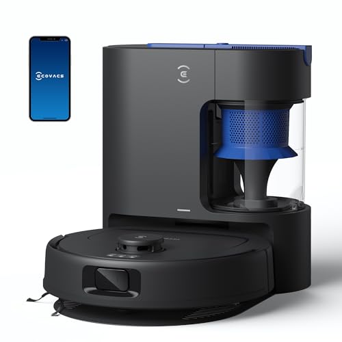 ECOVACS DEEBOT N20e Plus Robot Vacuum and Mop,with Bagless Self Emptying Station,10000Pa Powerful Suction,Anti-Tangle Technology,45-Day Capacity,300 Minutes Runtime,Perfect for Pet Hair