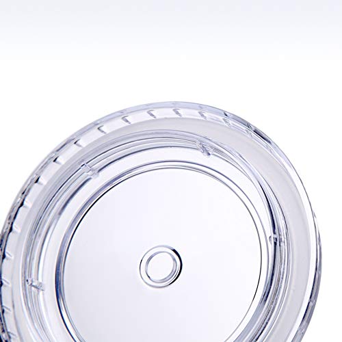 Cupture Classic 12 Insulated Double Wall Tumbler Cup With Lid, Reusable Straw & Hello Name Tags - 16 Oz, Bulk Pack (Clear) #TOP7