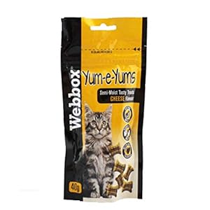 Webbox YUM-E-YUMS CHEESE CAT TREATS 40G PACK – REWARD KITTEN SUGAR-FREE MEATY (6X)