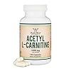 Acetyl L-Carnitine 1,000mg Per Serving, 150 Capsules (ALCAR for Brain Function Support, Memory, Attention, and Stamina) Acetyl L Carnitine That is Third Party Tested by Double Wood