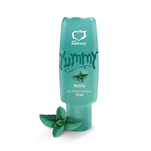 Yummy Gel Lubrificante Comestível Térmico Beijável 15ml Menta