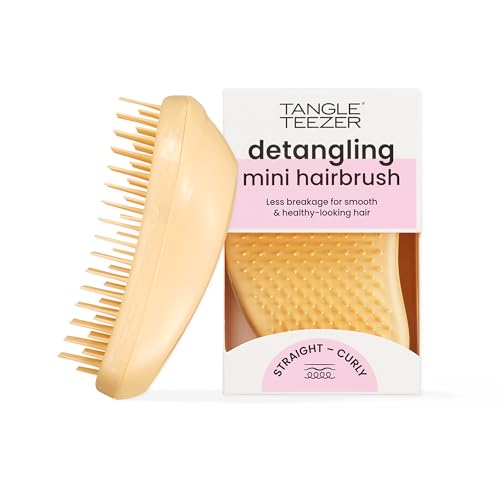 Tangle Teezer オリジナル デタングラー ブラシ ドライ&ウェット トラベルサイズ ミニヘアブラシ 子供用 全髪タイプ バターカップ イエロー