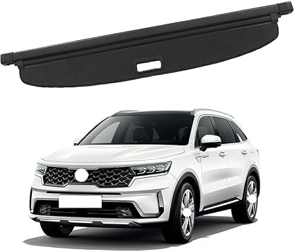 Auto versenkbare hinteren Kofferraum Paket Regal Cargo Covers per Kia Sorento 2021+, Gepäck Vorhang Privatsphäre schützendes Zubehör