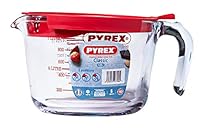 Pyrex 8022313 Classic Glass Measuring Jug With Lid, 1 Litre Capacity, 20.9 x 16.1 x 11.2 Centimeter