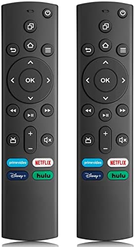 (Pack of 2) Replacement Remote for All Insignia/Toshiba Smart TVs, Compatible with Insignia Fire Smart TVs and Toshiba Fire Smart TVs