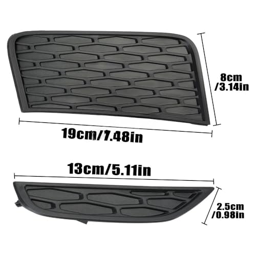 Cubierta de luz antiniebla cromada y resistente para parachoques de Evoque 2012-2015 7