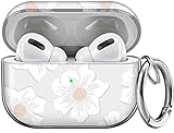 Maxjoy for AirPods Pro Case Cover, Clear Flower Pro Case for Women Men Cute Soft Protective Floral i