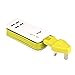 UK USB Power Strip With 4 Ports USB Charging Station Outlets 5V 2.1A-1A 21W Universal Socket UK Plug 100V-240V Compact 5ft Extension Cord Portable Electric Power Strip for Ireland UK Traveling (Green)