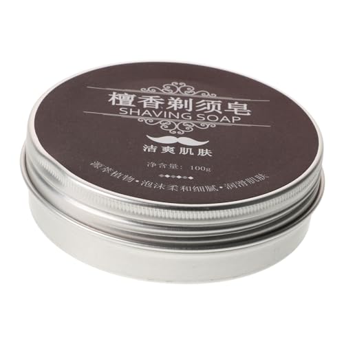 MUSISALY Barra De Jabón De Afeitar, Jabón De Afeitar A Mano, Accesorios De Aseo Para Hombres, Barra De Jabón Natural, Jabón De Afeitar Para Hombres, Repuesto De Crema De Afeitar, Café