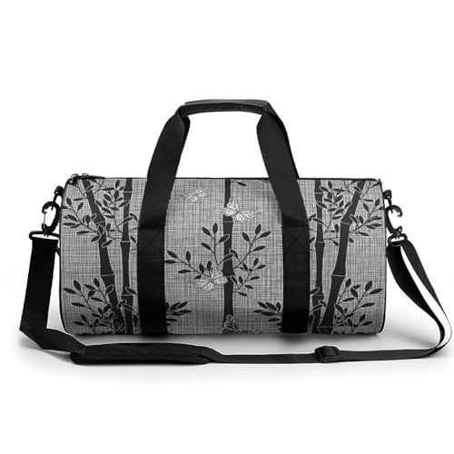 Sac de sport papillon à feuilles noires le sac de voyage 45cm qui simplifie vos déplacements