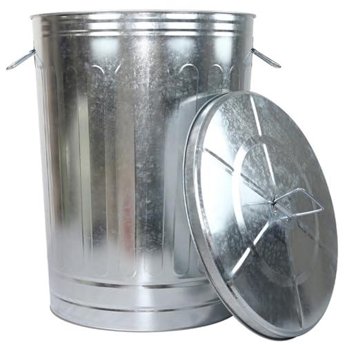 Caneca de basura de acero galvanizado redonda 31 galones