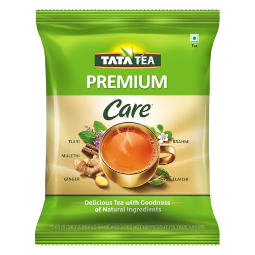 Image of Tata Tea Premium Care 500g Black Tea, Delicious Tea with Goodness of Tulsi, Mulethi, Ginger, Brahmi & Elaichi, Trusted Quality, Loose Leaves