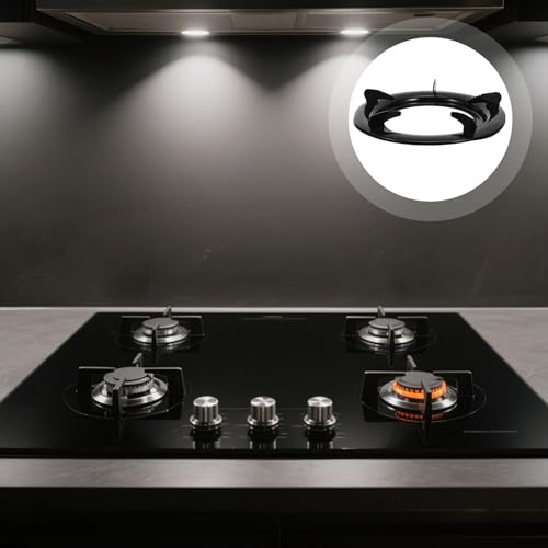 Soporte de wok de hierro BESPORTBLE evita vuelcos y manchas de aceite en estufas de gas 3 unidades 7