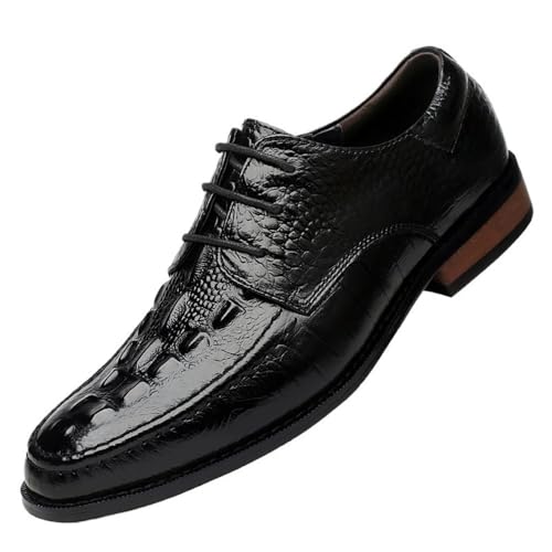 Stylish Premium Leather Oxford Shoes for Men Lace Up Dress Shoes Comfortable for Office and Events