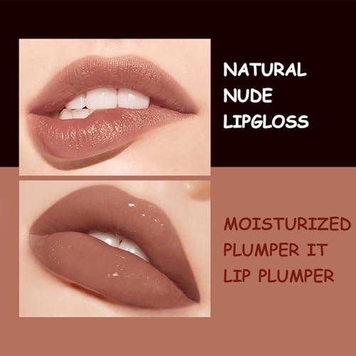 TBeautfave Nude Lipgloss Set, 3PCS Lipstick Set, Moisturizing Lip Gloss Matt Lipsticks Long Lasting Gloss Lip Tint Lip Stain Smooth Lip Plumper, Hydrating For Lip Plumping - Image 5