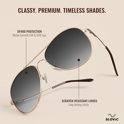 Image of SLOVIC Sunglasses for Men Stylist | UV Protection Goggles for Man | Lightweight & Durable Polycarbonate Material | Unisex Gift for Man & Women | Mens Fashion Sunglasses