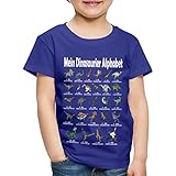 Spreadshirt Mein Dinosaurier Alphabet Dino Einschulung Geschenk Kinder Premium T-Shirt, 98-104