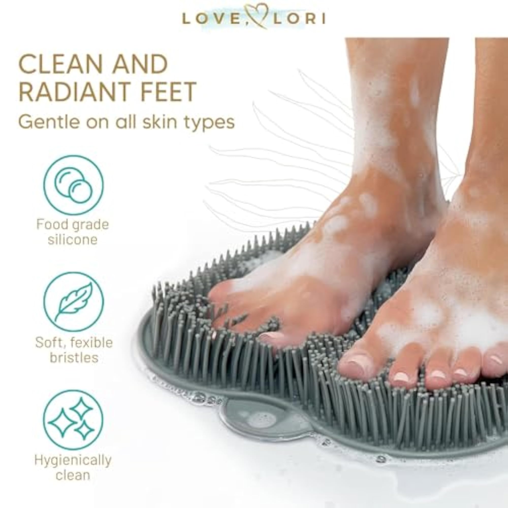 Foot Massager Scrubber, Bath Massage Pad