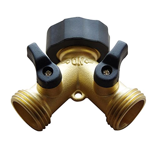 Flantor Hose Connector, Brass Garden Hose Splitter/Hose Faucets/Hose