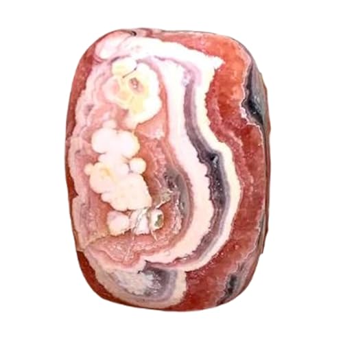 Cabochon en rhodochrosite naturelle 20x14x4mm, gemme de prestige pour la haute bijouterie