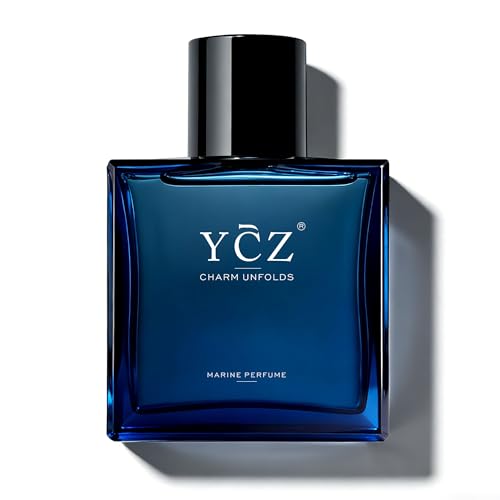Ycz Charm Unfolds Marine Perfume for Men, 1.7 oz. Long Lasting Eau De Parfum Cologne For Men, Oriental Woody Fragrance - Ideal Special Occasions, Making it the Ideal gentlemen’s Gift
