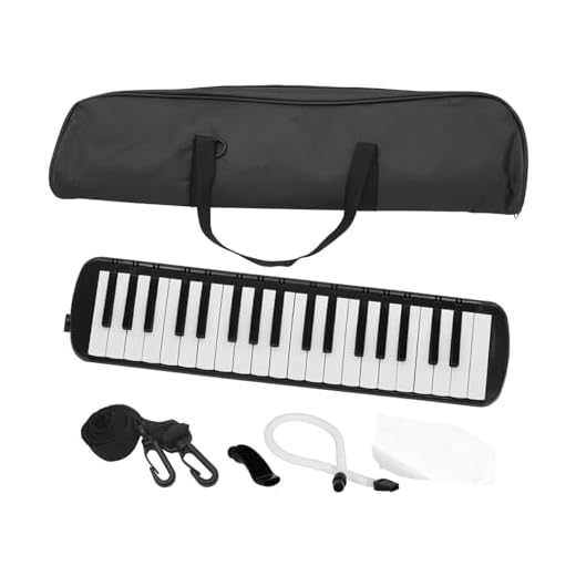 jlceh Instrumento musical melódica de 37 teclas,Melódica de 37 teclas - Piano de aire divertido | Piano portát de armónica para niños, divertido teclado de golpe, instrumentos musicales, juguetes