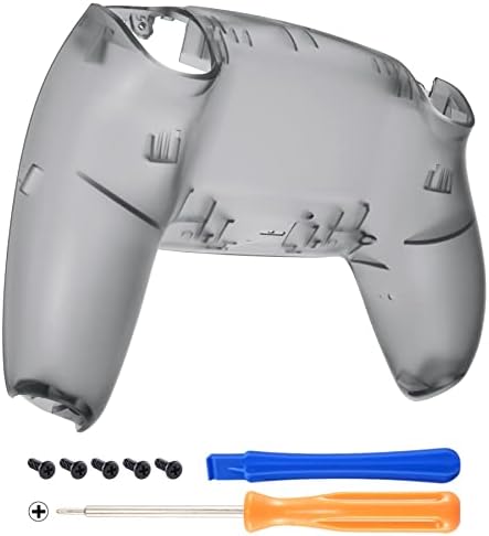 Amazon.com: eXtremeRate Clear Black Custom Back Housing Bottom Shell ...