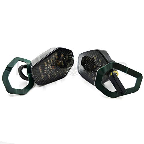 HONGK- Smoke Led Turn Signal Lights Compatible with Suzuk Gsxr 600 750 1000 2001 2002 2003 2004 [B01BW4P7FU]