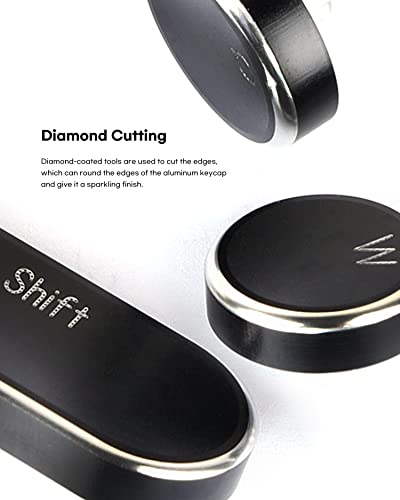 Fineday Keyboard 3.0, Full Aluminum Keycaps, Blue Switch, Retro Mechanical Keyboard, Typewriter Designed, 83 Keys, Bluetooth 5.0 & Usb Up To 4 Devices, For Desktop Pc/Laptop Mac/Phone (Black) #TOP2