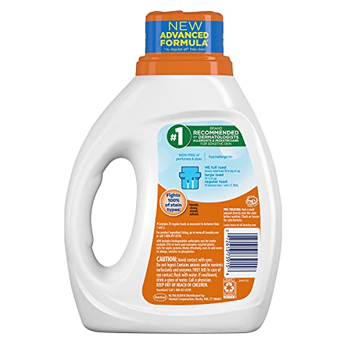 All Liquid Laundry Detergent With Oxi Stain Removers And Whiteners, Free Clear, 49 Loads, 88 Fluid Ounce #TOP1